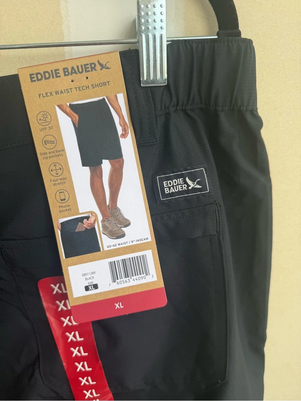 Eddie Bauer Black Men's Performance Shorts